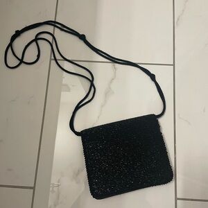 Diane von Furstenberg beaded evening cross body/shoulder bag - Black